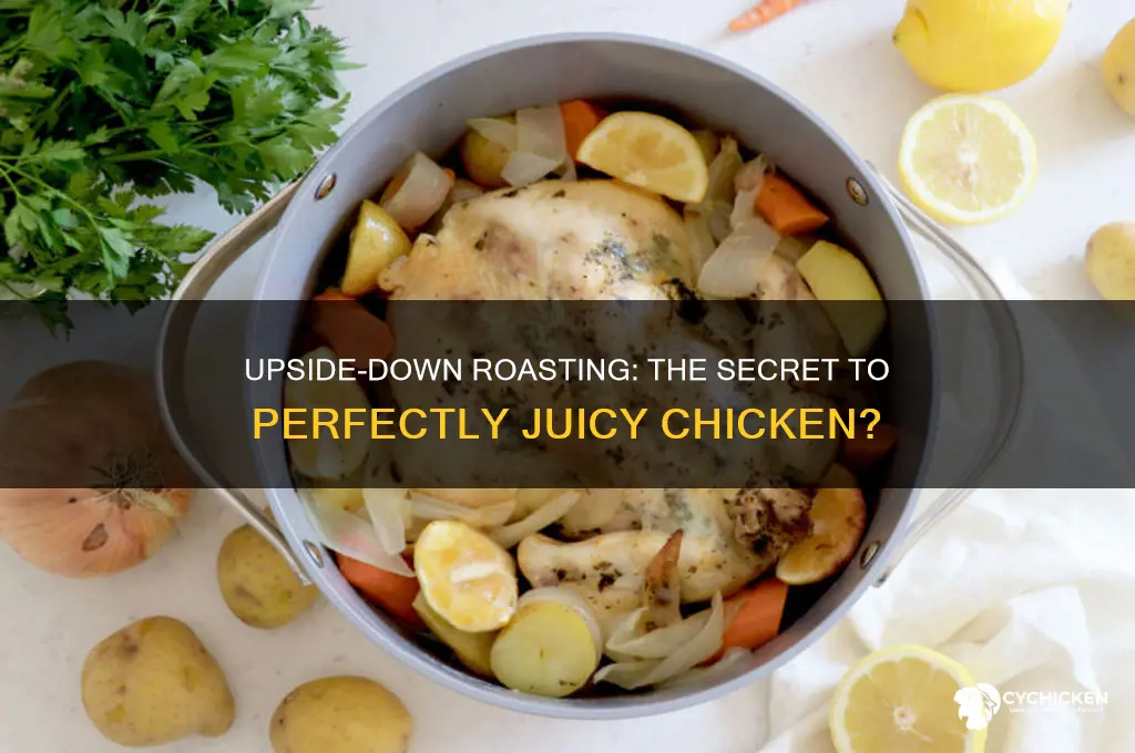 should you roast a chicken upside down