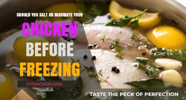 Freezing Chicken? Marinate or Salt First?