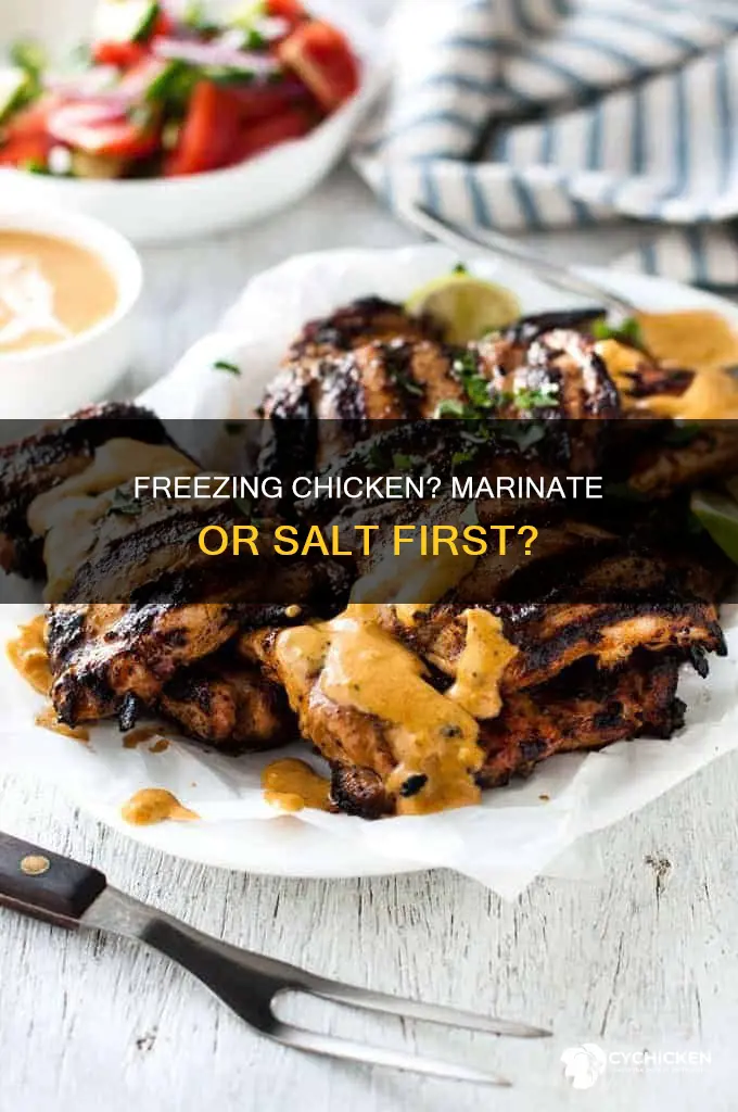 should you salt or marinate your chicken before freezing