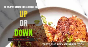 Smoking Chicken Thighs: Skin Side Up or Down for Perfect Results?