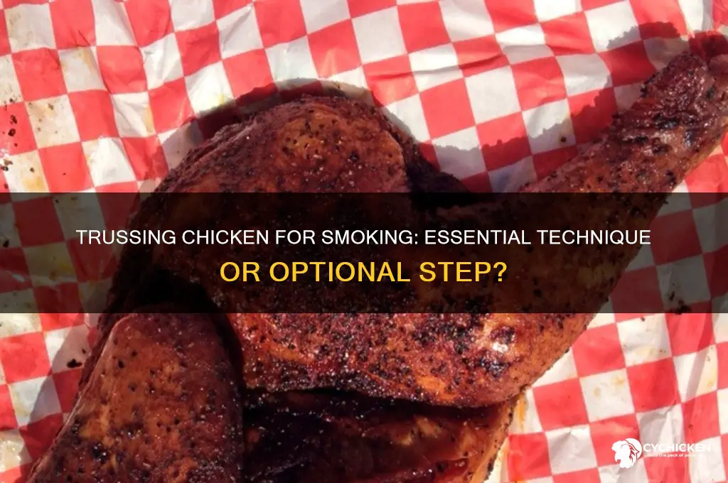 should you truss a chicken for smoking