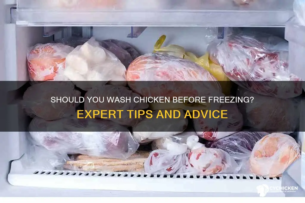 should you wash chicken before you freeze it