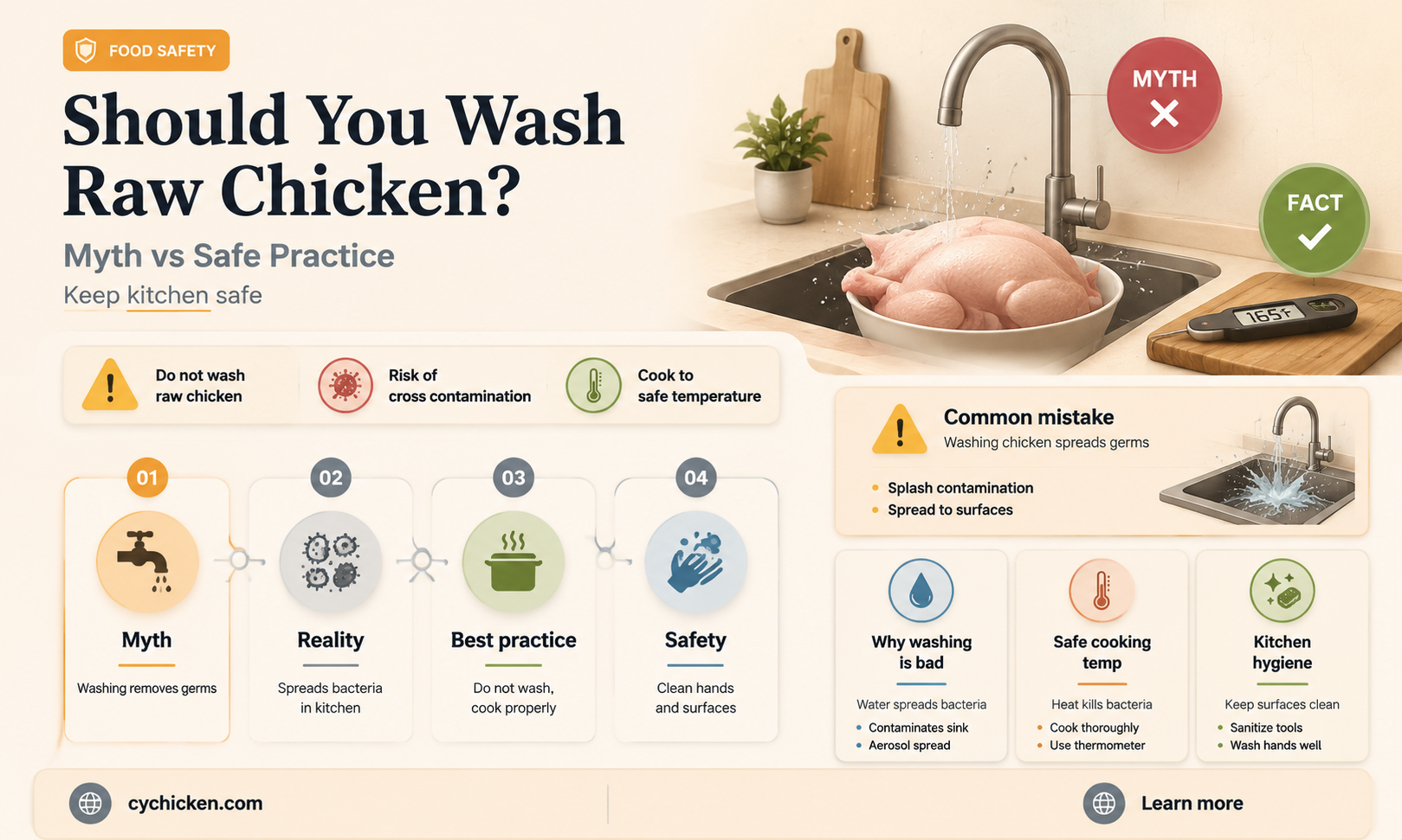 am i supposed to wash my chicken