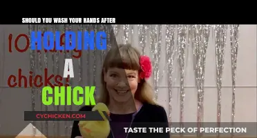 Keep Your Hands Clean After Holding Chicks