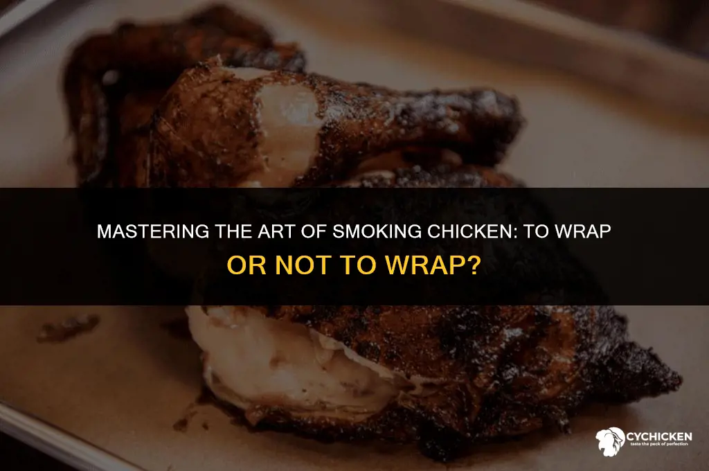 should you wrap whole chicken when smoking