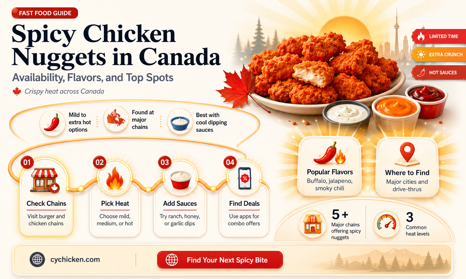 are spicy chicken nuggets in canada