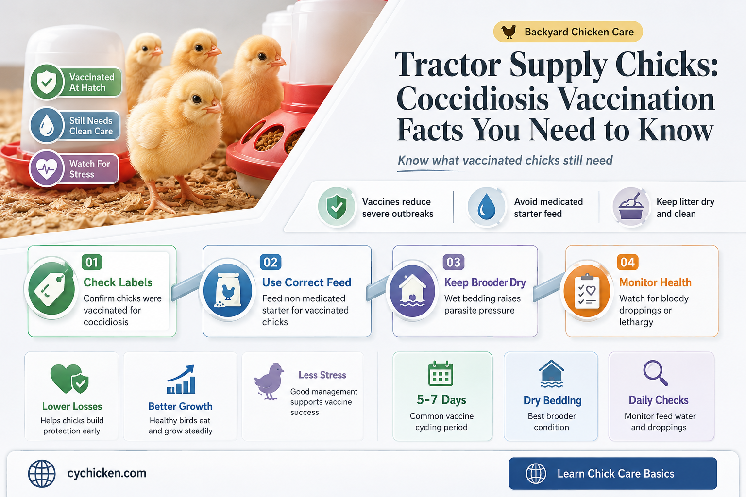 are tractor supply chicks vaccinated for coccidiosis