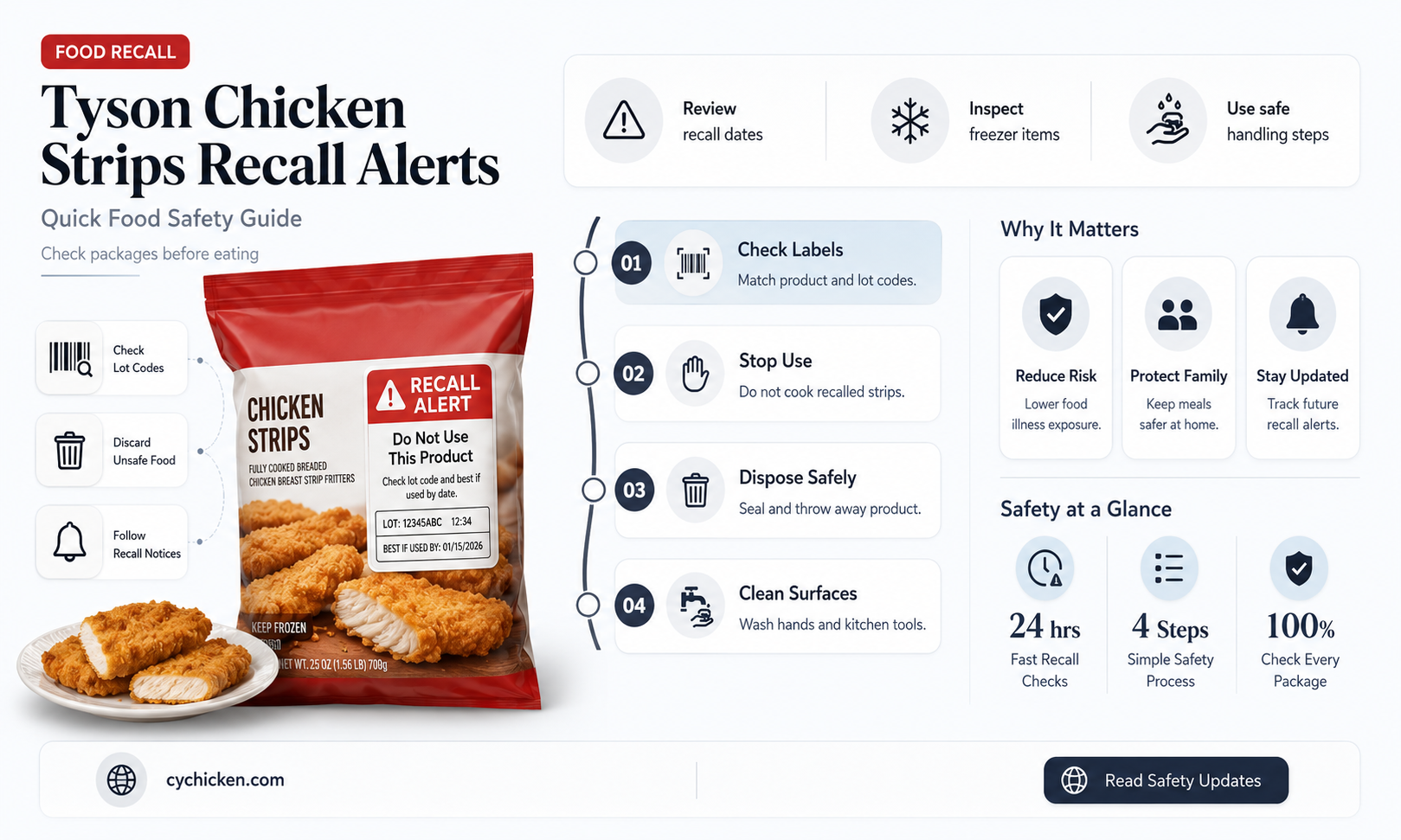 are there any recalls on tyson breaded chicken strips