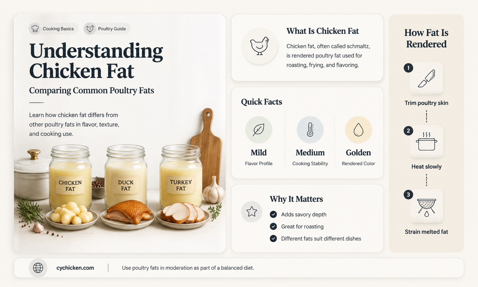 are there two kinds of chicken fat