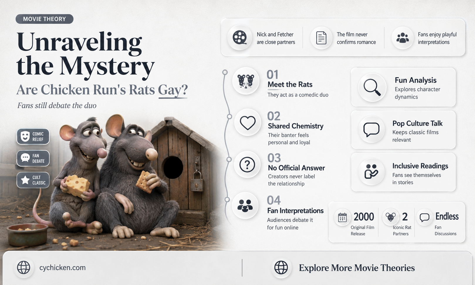 are the rats in chicken run gay