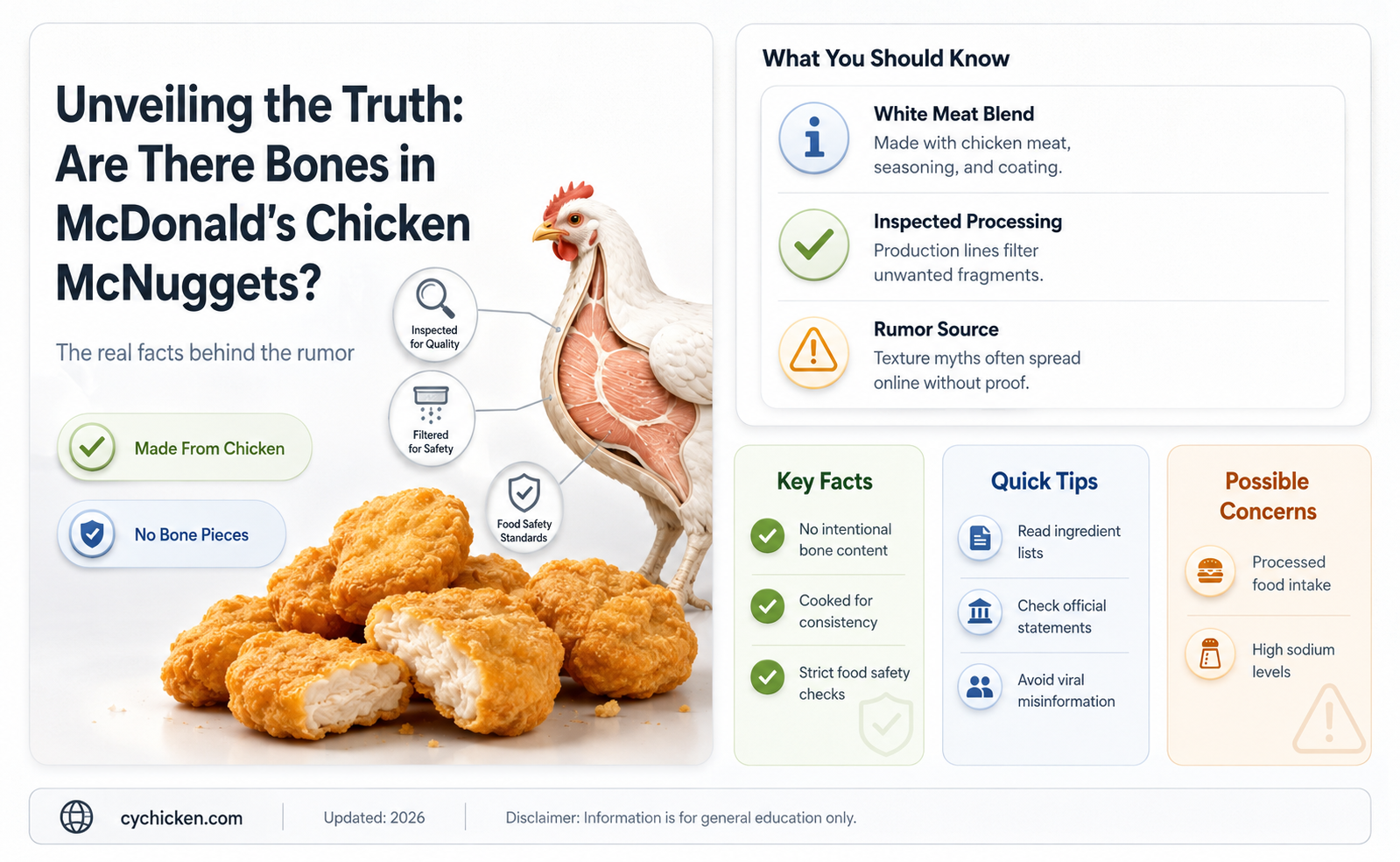 are there bones in mcdonald