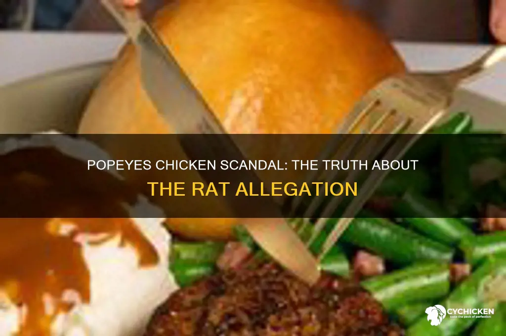 was a rat found in popeyes chicken