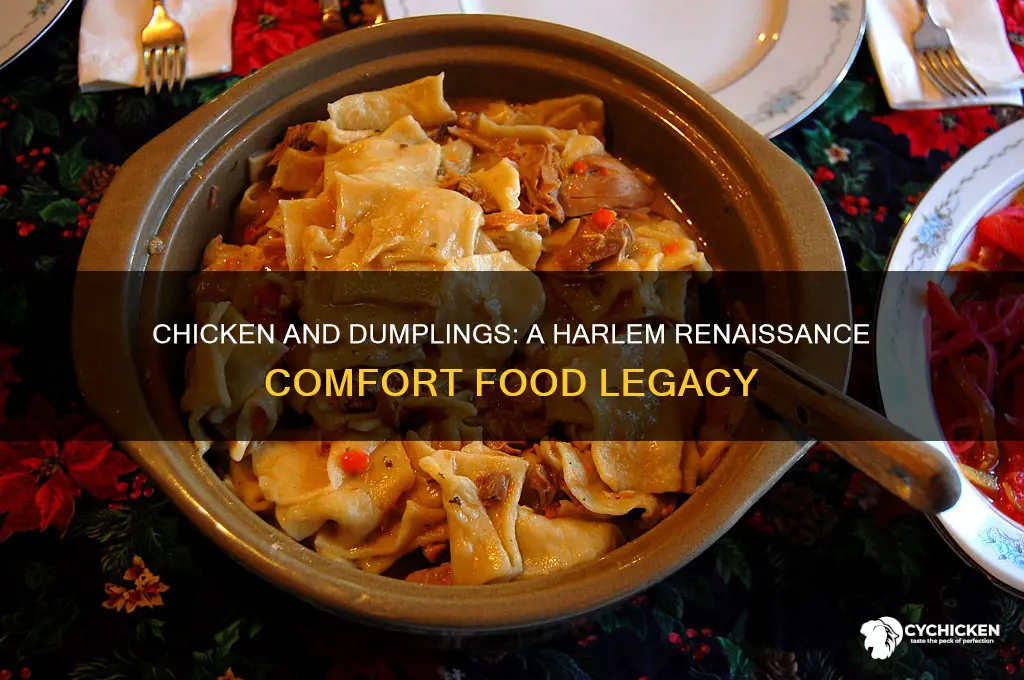 was chicken and dumplings during the harlem renaissance