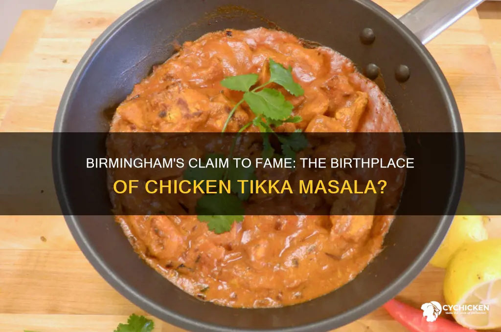 was chicken tikka masala invented in birmingham