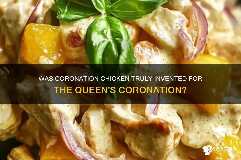was coronation chicken invented for the queen