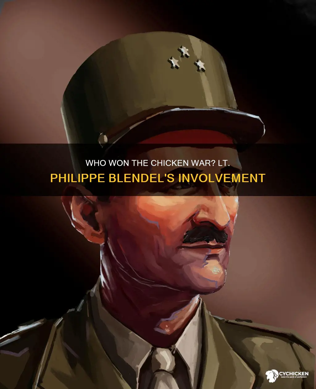 was french lt phillippe blndel invoveled in the chicken war