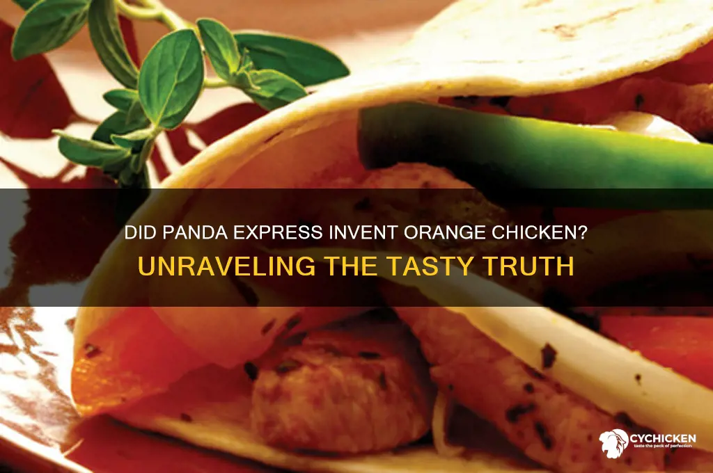 was orange chicken invented by panda express