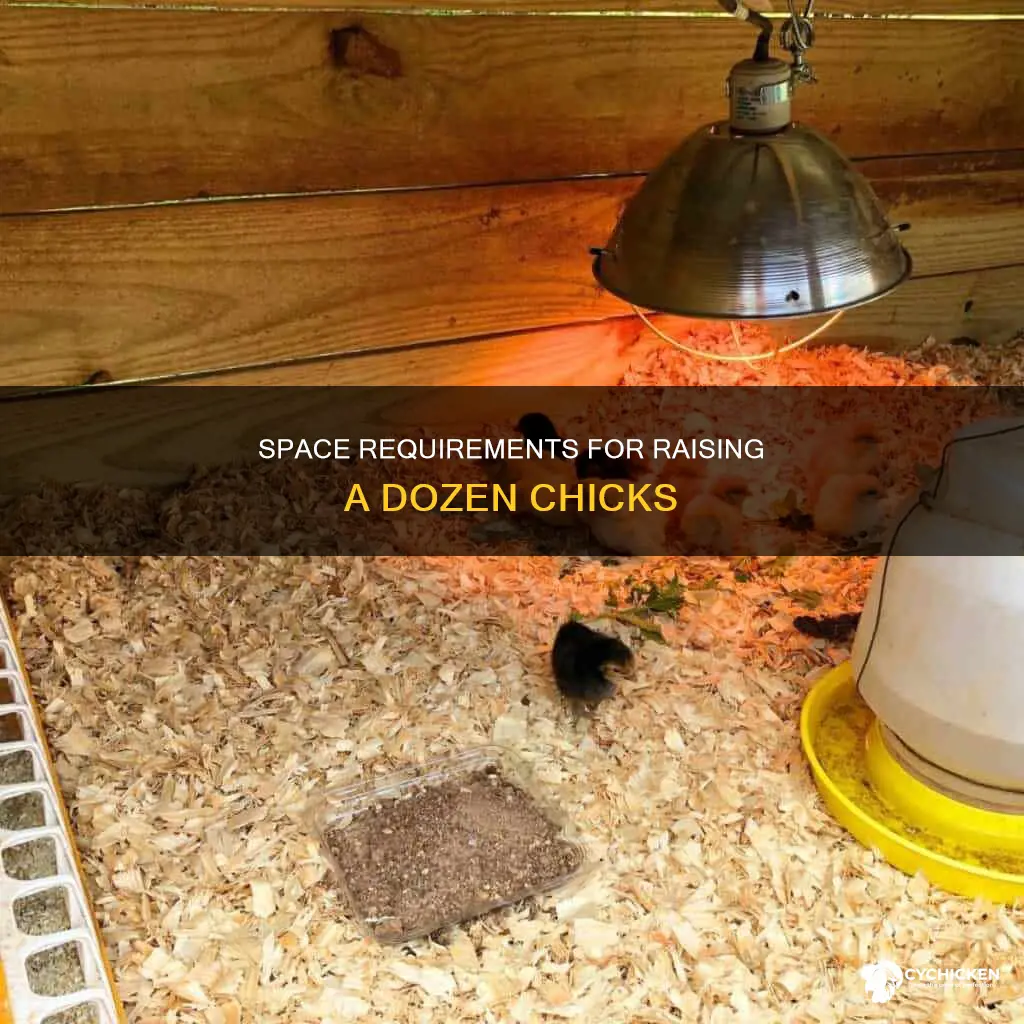 was size area do i need for 12 chicks