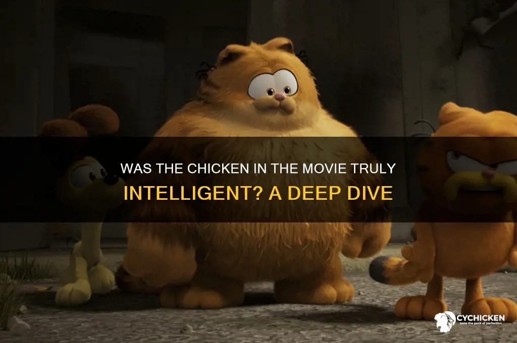 was the chicken actually smart in the movie
