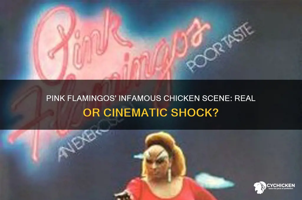 was the chicken scene in pink flamingos real