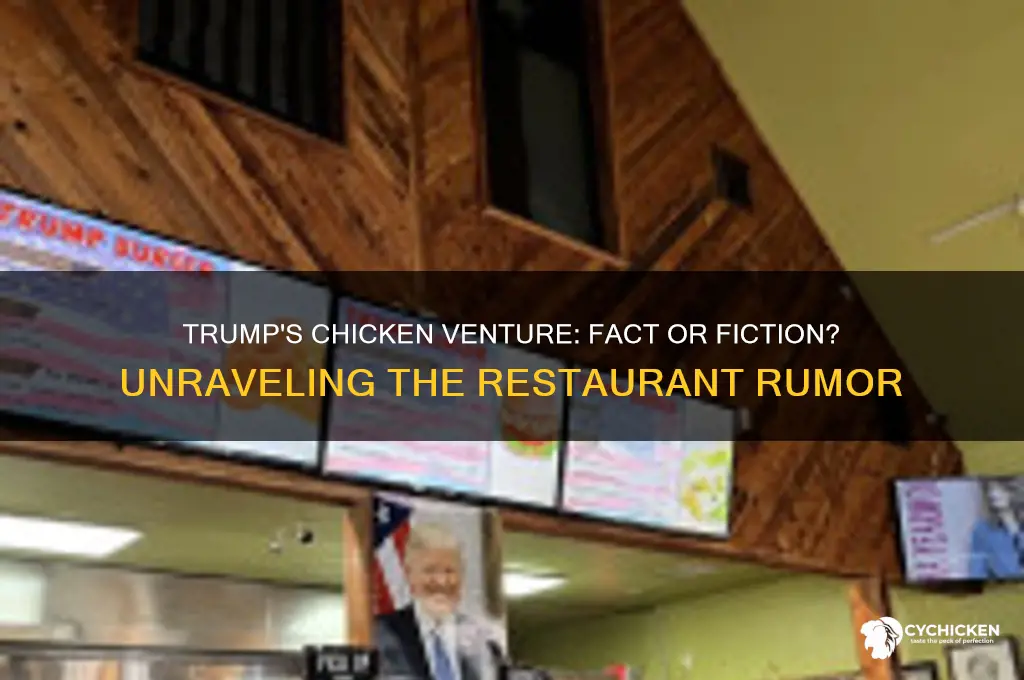 was there ever a trump chicken restaurant