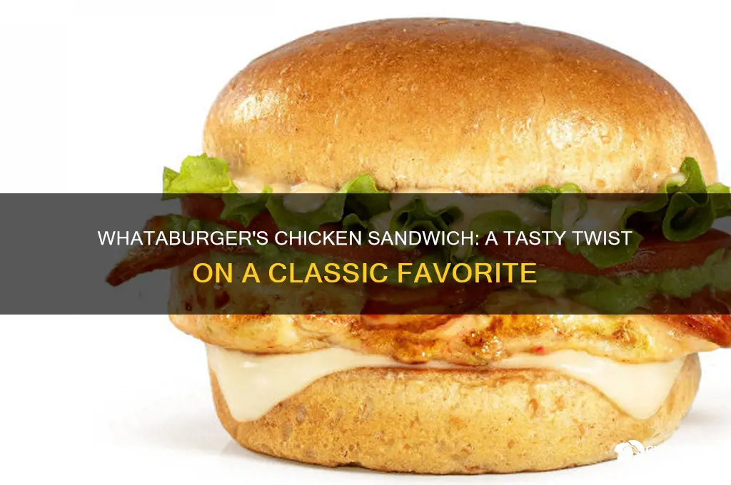 what a chicken sandwich whataburger