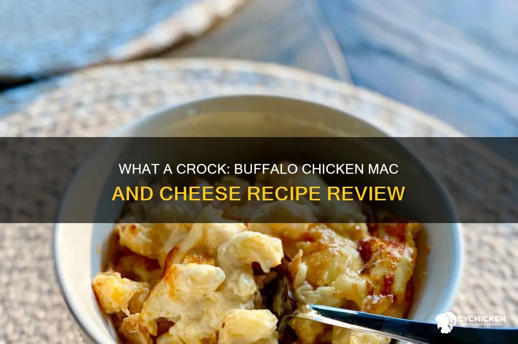 what a crock buffalo chicken mac and cheese