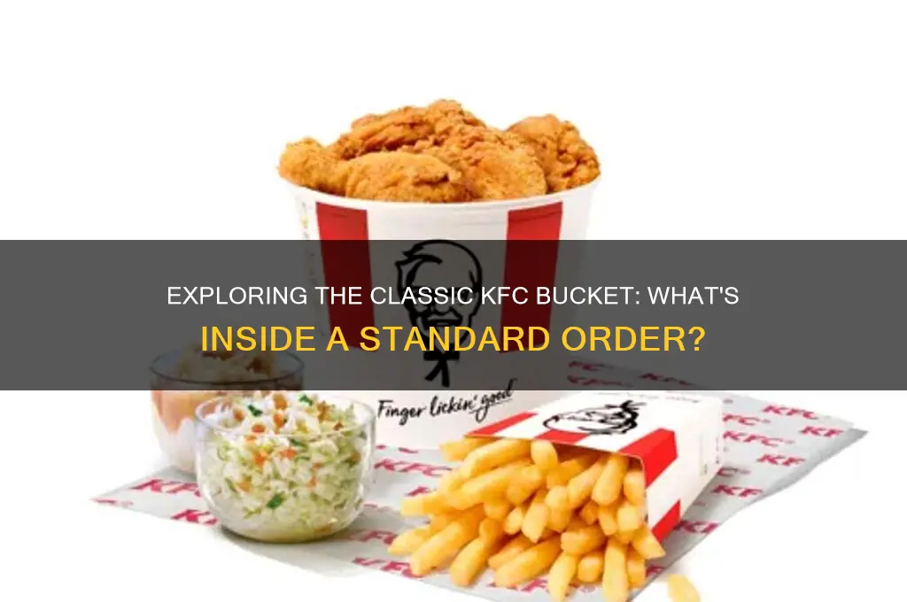 what a standard bucket of kfc chicken