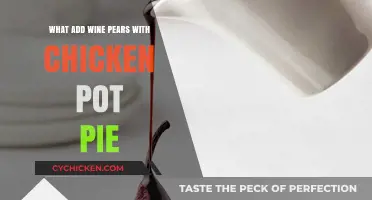 Savoring Comfort: Wine-Poached Pears Meet Classic Chicken Pot Pie