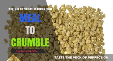 Switching Chicks: Meal to Crumble at the Right Age