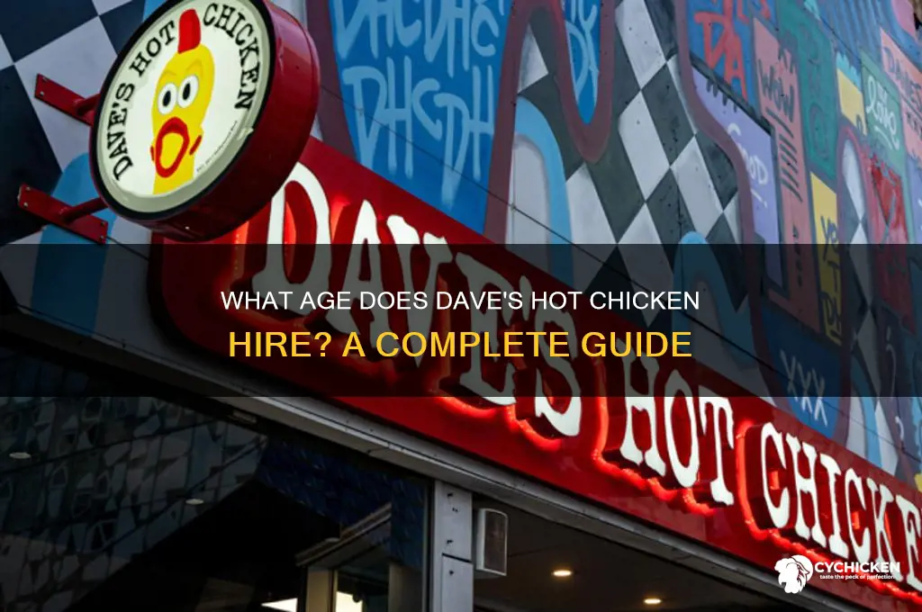 what age does daves hot chicken hire