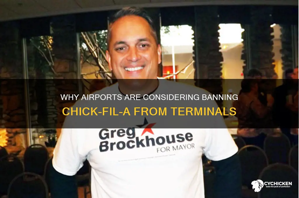 what airports want to ban chick filla