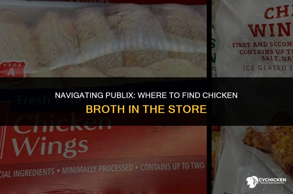 what aisle is chicken broth in publix