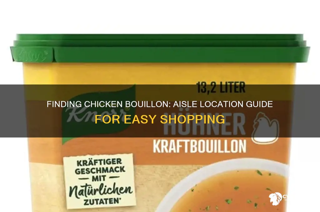 what aisle would chicken bouillon be in