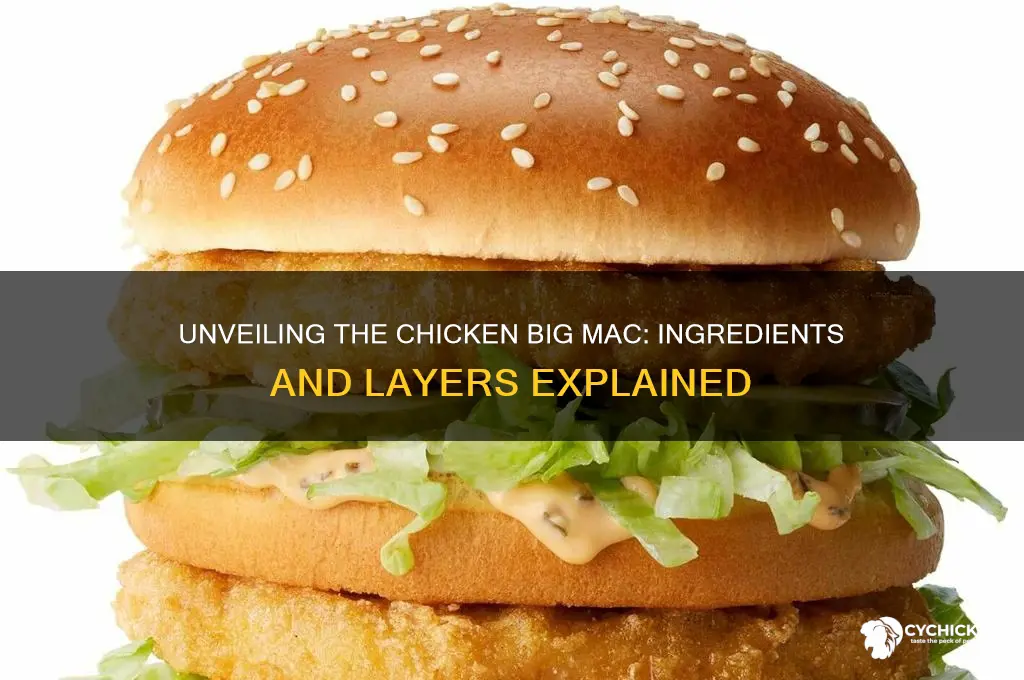 what all comes on the chicken big mac