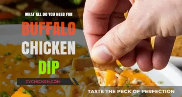 Ingredients for the Ultimate Buffalo Chicken Dip