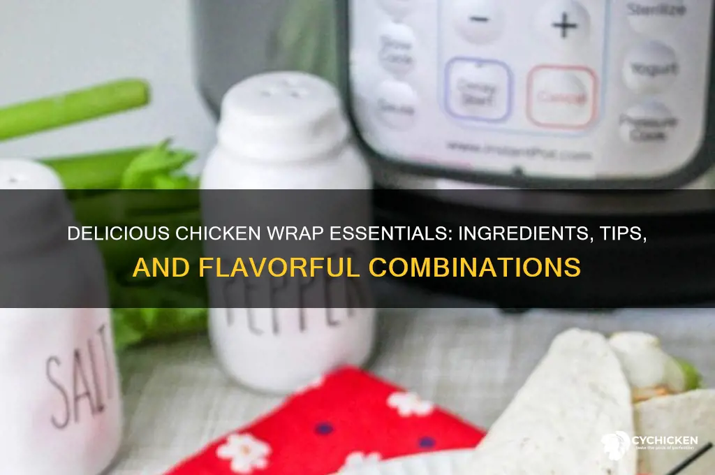 what all goes in a chicken wrap