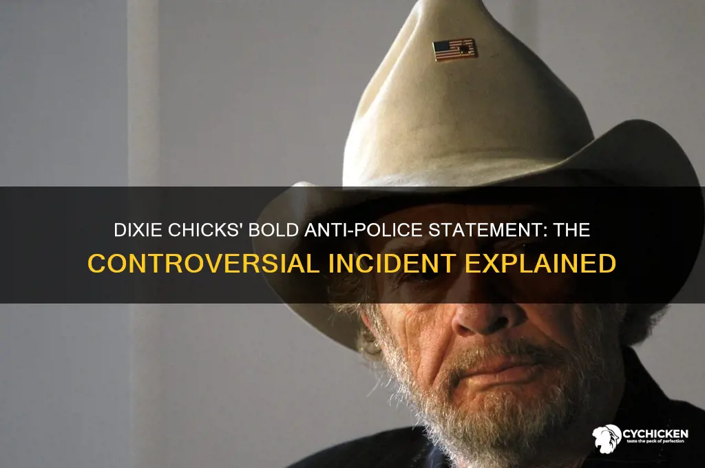 what anti police thing did dixie chicks do