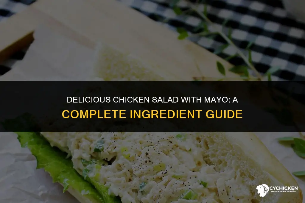 what are all the ingredients in chicken salad with mayo