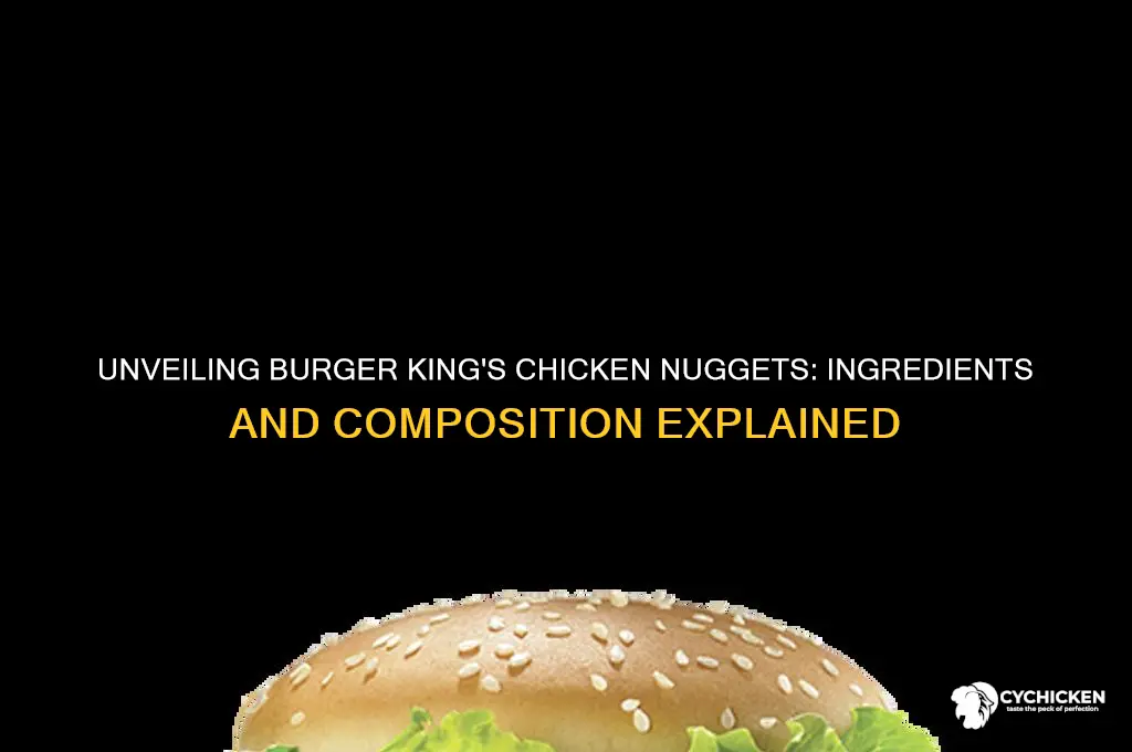 what are burger king chicken nuggets made from