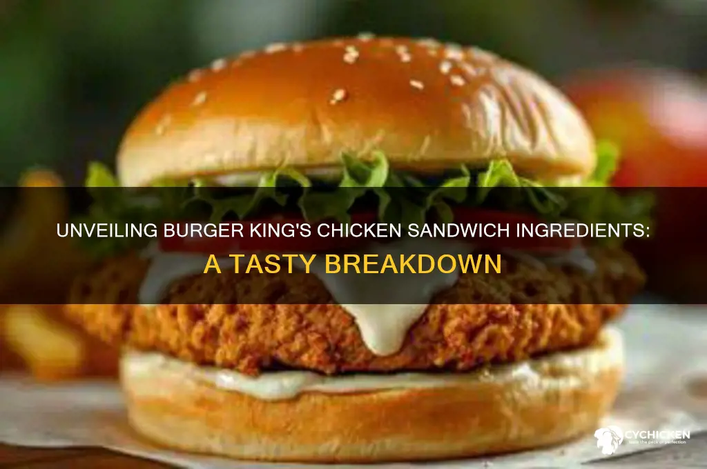 what are burger king chicken sandwiches made of