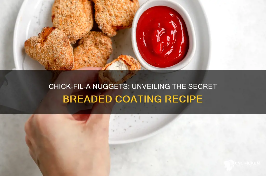 what are chick fil a nuggets breaded with