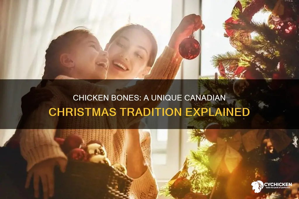 what are chicken bones in canadian christmas celebrations