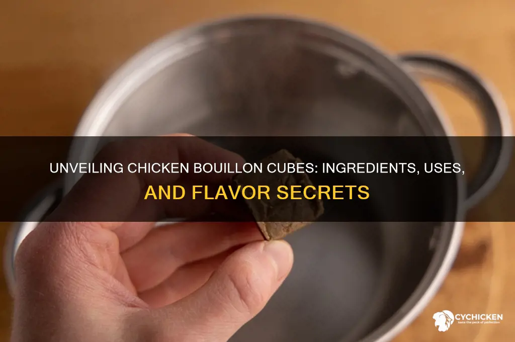 what are chicken bouillon cubes made of