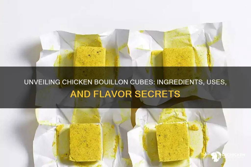 what are chicken bouillon cubes made out of