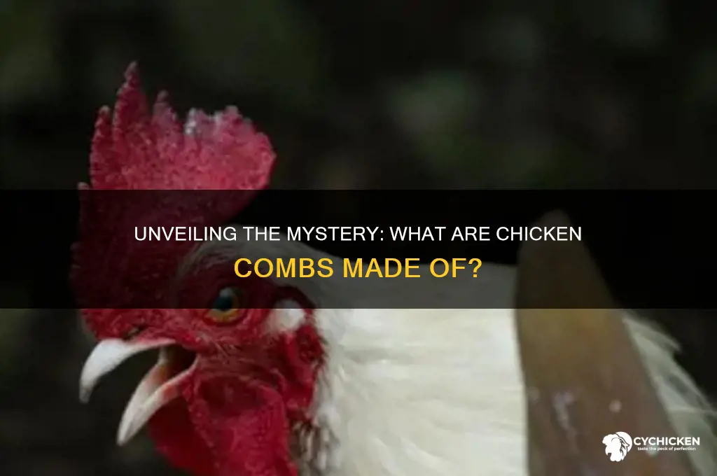 what are chicken combs made out of