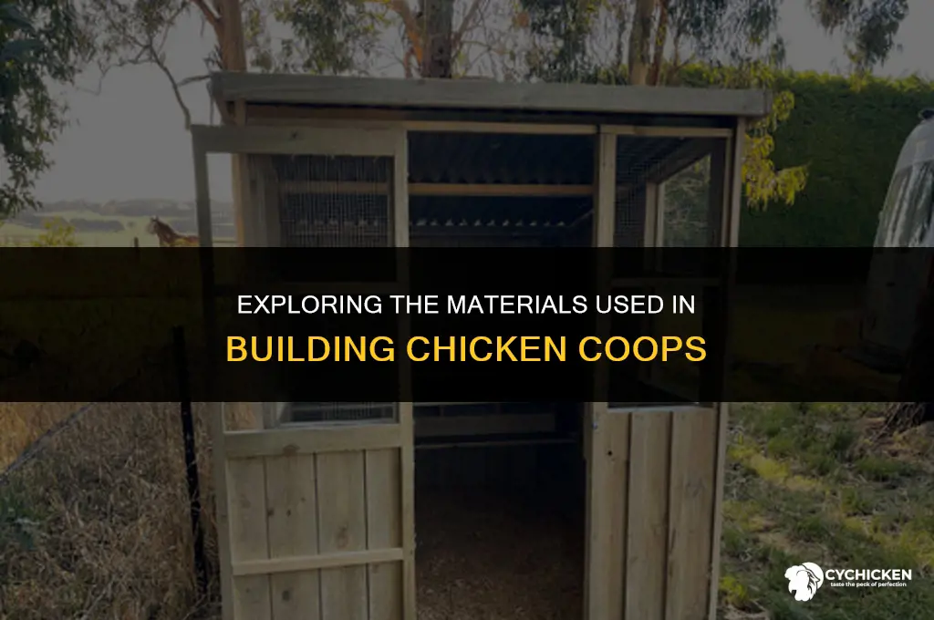 what are chicken coops made of