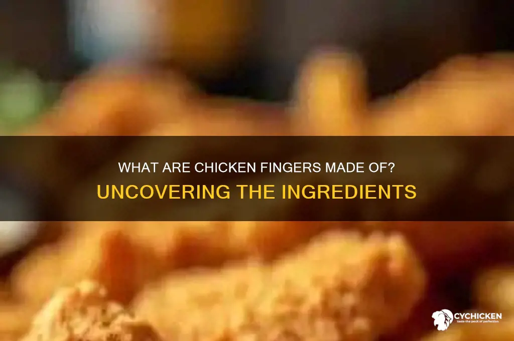 what are chicken fingers made out of