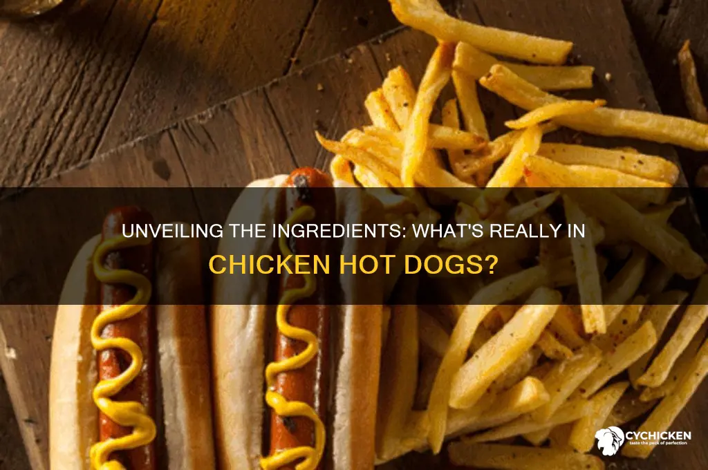 what are chicken hot dogs made out of