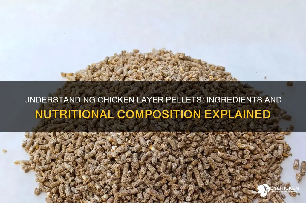 what are chicken layer pellets made of